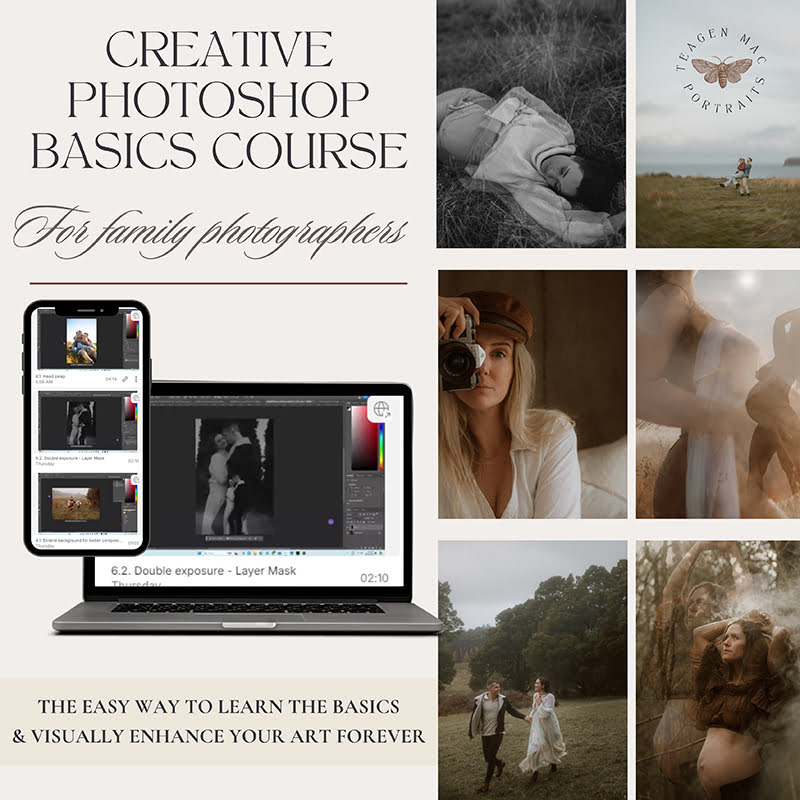 Basic photoshop course for family photographers